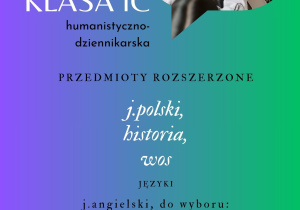 Grafika przedstawiająca profil klasy IC - humanistyczno - dziennikarski