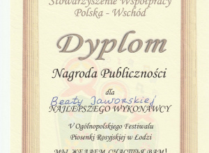 II miejsce w Konkursie Dziennikarskim