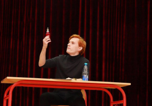 Kacper i Michał zajęli I miejsce w konkursie małych form teatralnych