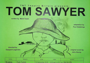 Plakat z przedstawienia "Tom Savyer"