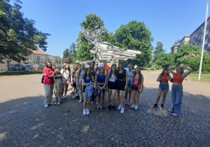 Uczniowie podczas wycieczki do Chełmna i Trójmiasta