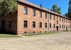 Widok na Obóz Auschwitz - Birkenau