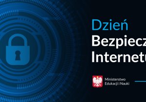 logo "Dzień Bezpiecznego internetu" (zamknięta kłódka na tle niebieskich kręgów)